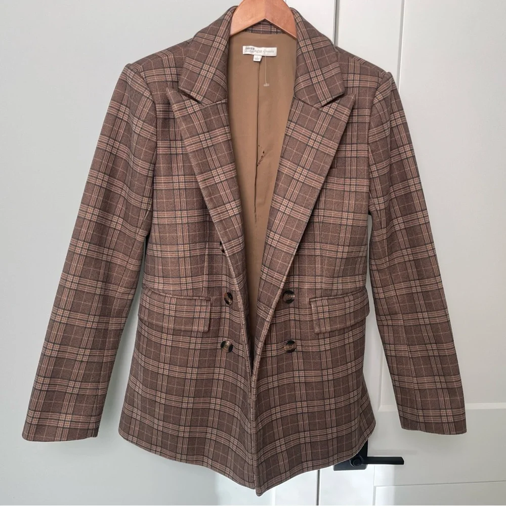 Favorite Daughter Phoebe Plaid Blazer, FDxNuuly, Large - Picture 4 of 13